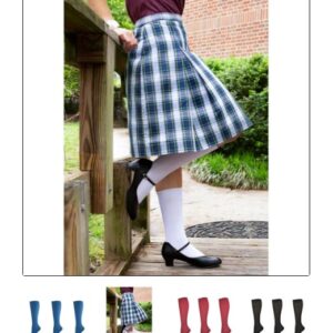 Classic Cable Knit Acrylic Knee High Socks 3 Pair Pack