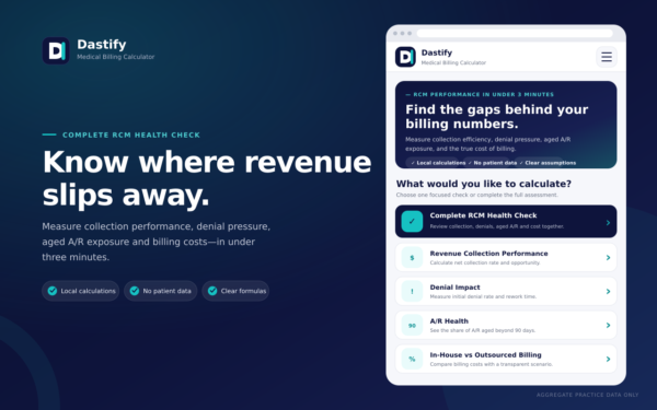 Dastify Medical Billing Calculator
